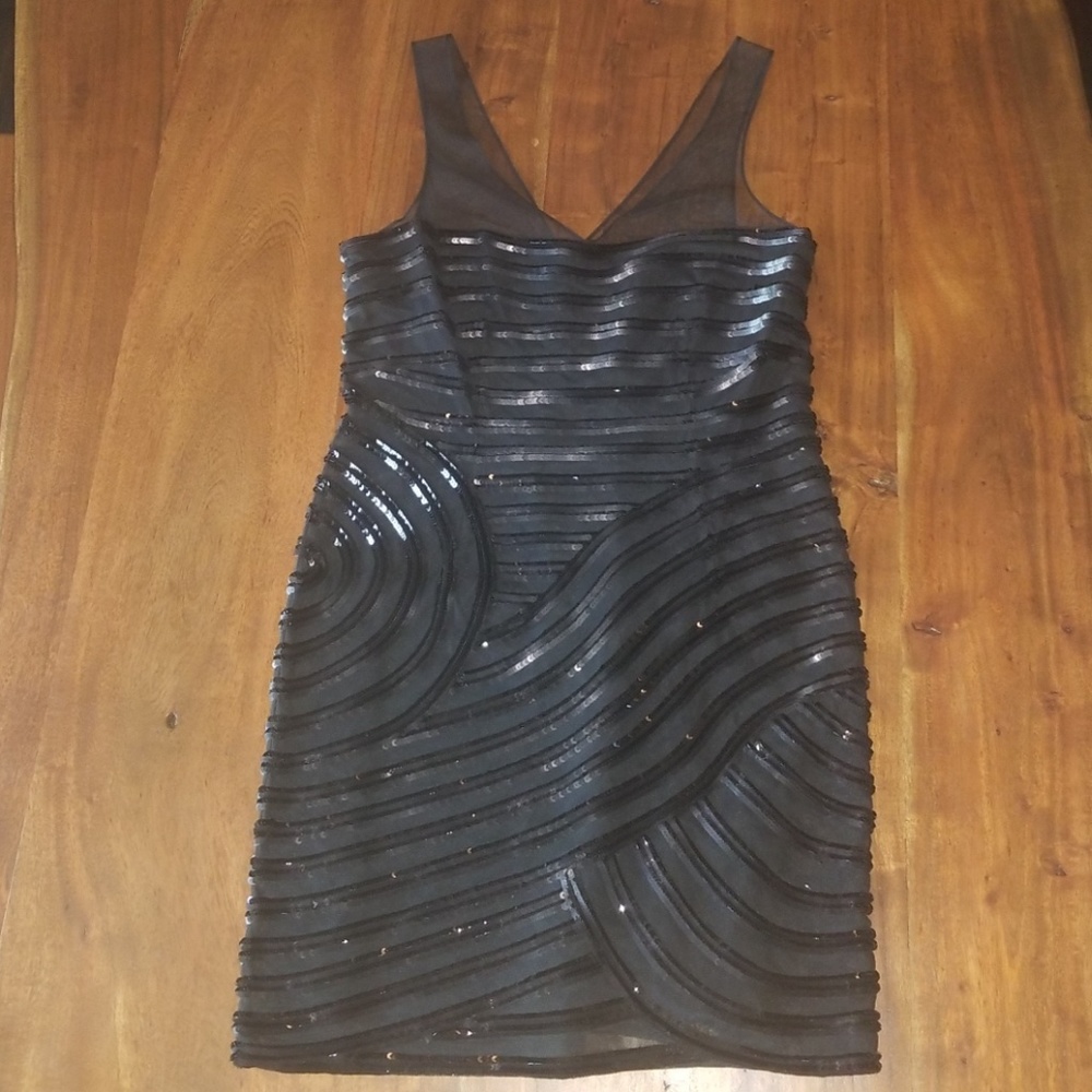 NWT! BCBG Beaded Black Dress